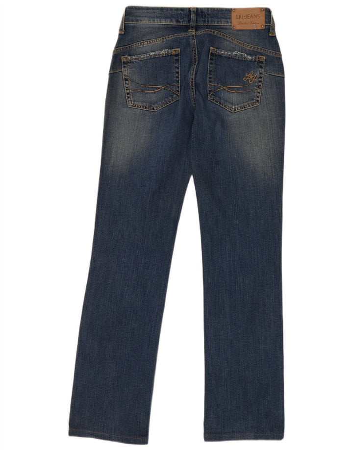 Blugi slim pentru femei LIU JO Distressed Slim W28 L31 Blue Bumbac