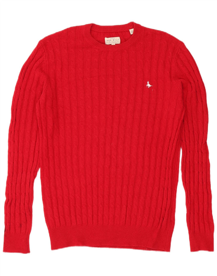 Pulover Jack Wills pentru bărbați cu gât roșu mic