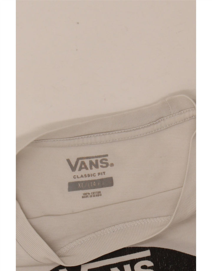 VANS Tricou grafic Classic Fit 14-15 ani XL Alb