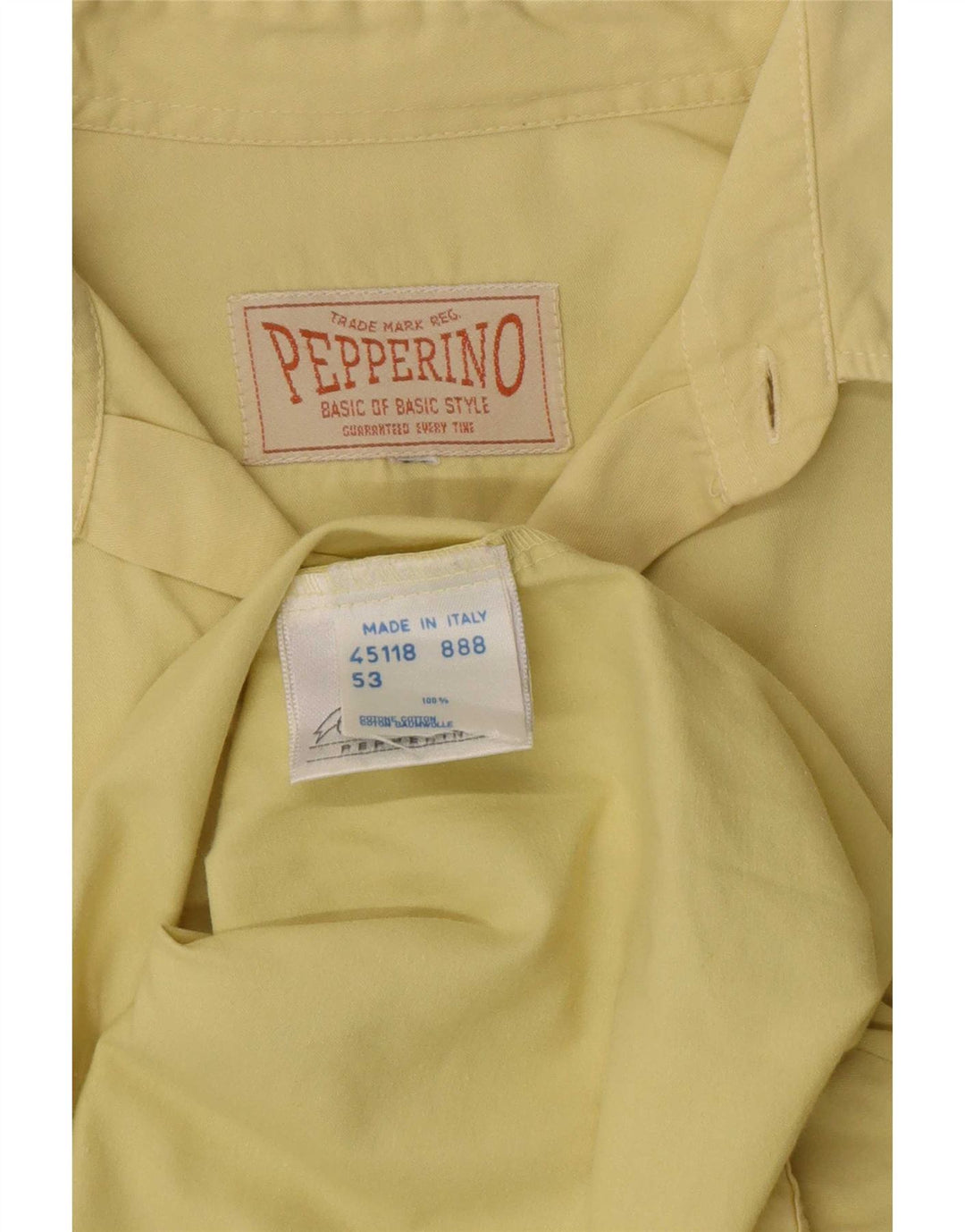 Cămașă Pepperino pentru bărbați, bumbac galben mare