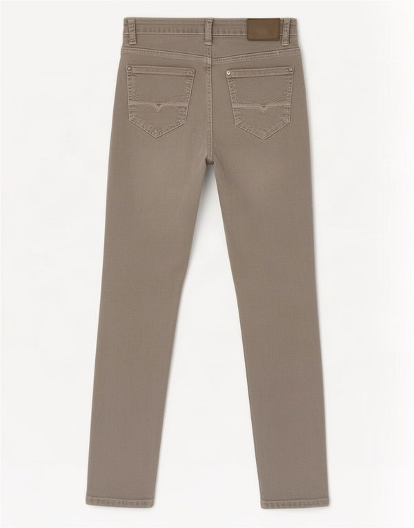 Pantaloni casual slim pentru fete Guess 13-14 ani W28 L30 bumbac gri