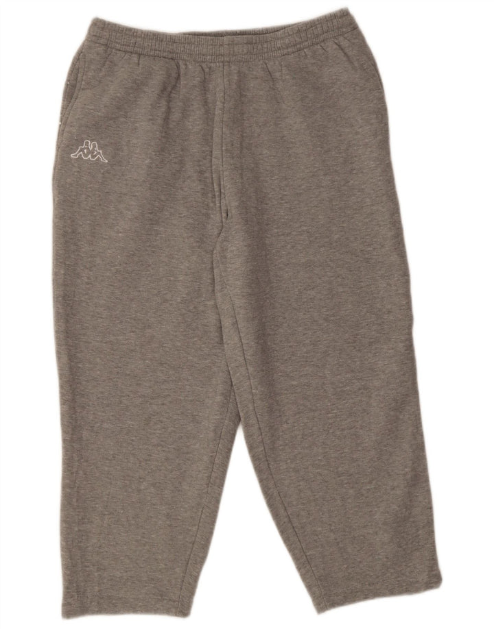 Pantaloni de trening pentru bărbați Kappa 2XL, bumbac cu pete gri