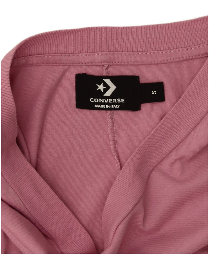 Tricou supradimensionat Converse pentru femei Top UK 10 Small Pink Bumbac