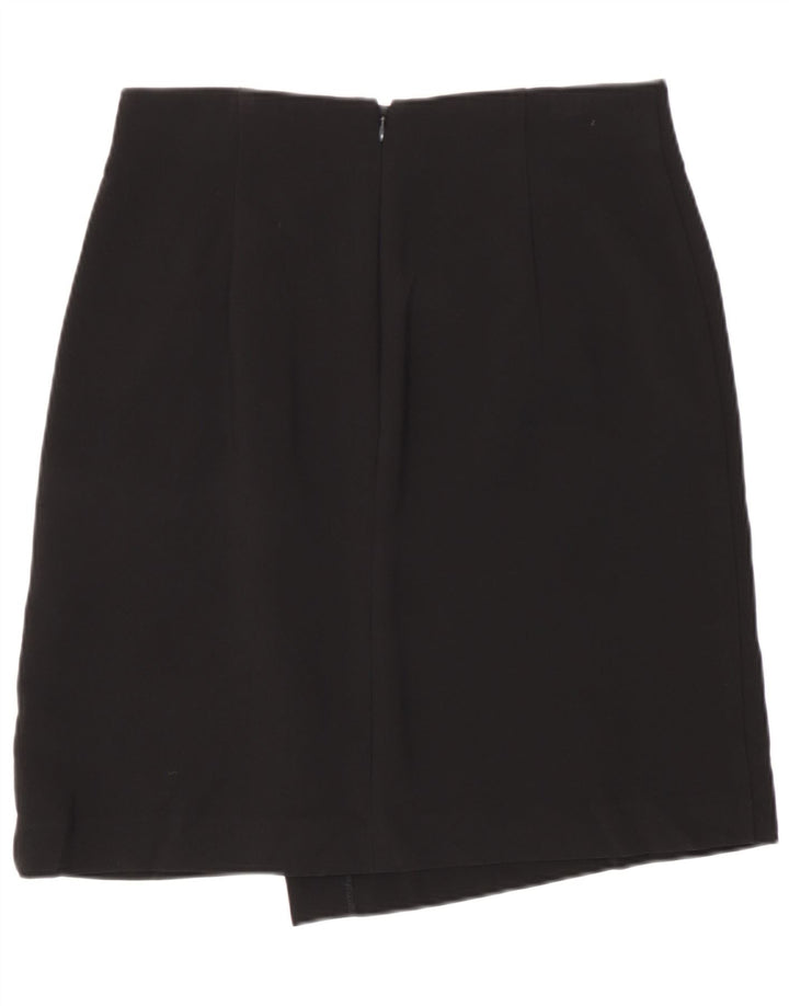 Fusta creion pentru femei Marks & Spencer UK 12 Medium W30 Poliester negru