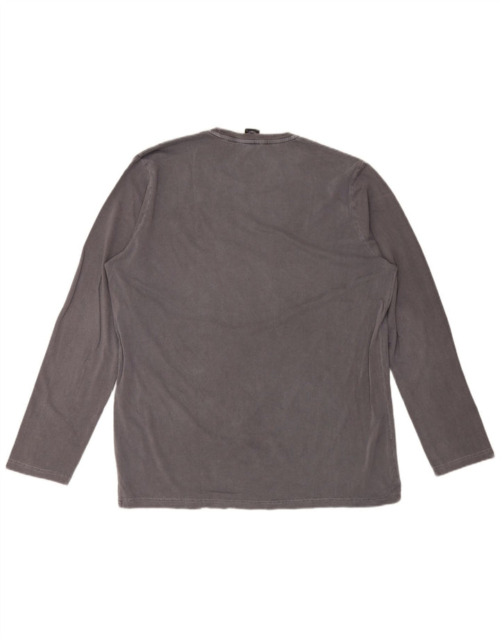 Scorpion Bay Top grafic pentru bărbați cu mânecă lungă 2XL bumbac gri