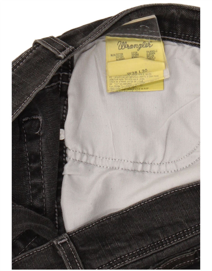 Blugi drepti pentru bărbați Wrangler W38 L27 bumbac gri