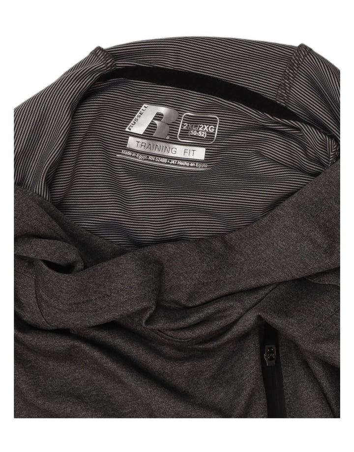 RUSSELL ATHLETIC Trening pentru bărbați, cu glugă, cu glugă, Marea Britanie 50/52 2XL, gri