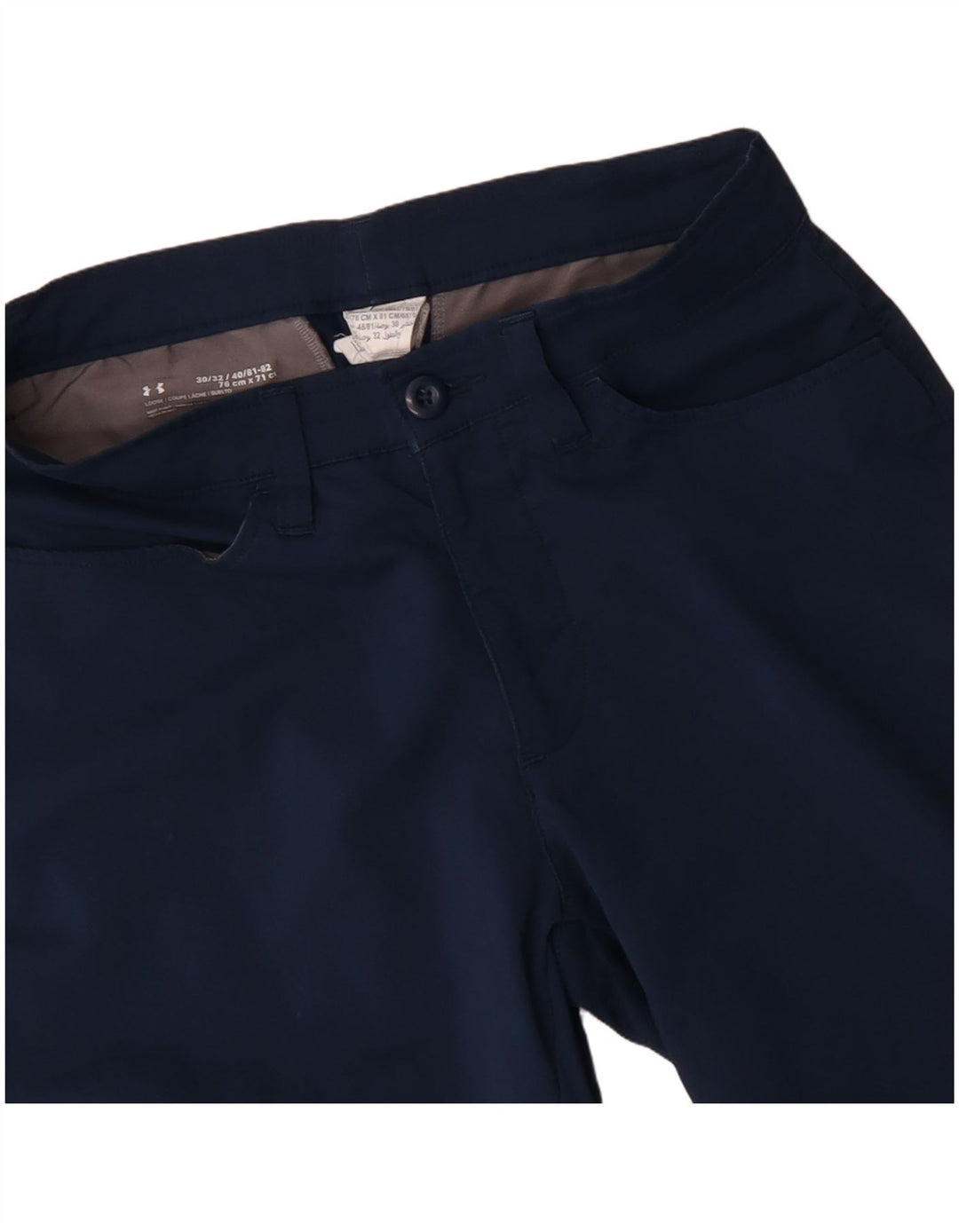 Pantaloni casual drepti pentru bărbați Under Armour L30 L25 Poliester bleumarin