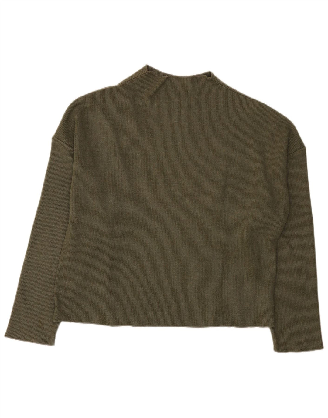 Pulover oversized cu gât țestoasă pentru femei Zara UK 10 Mic Kaki