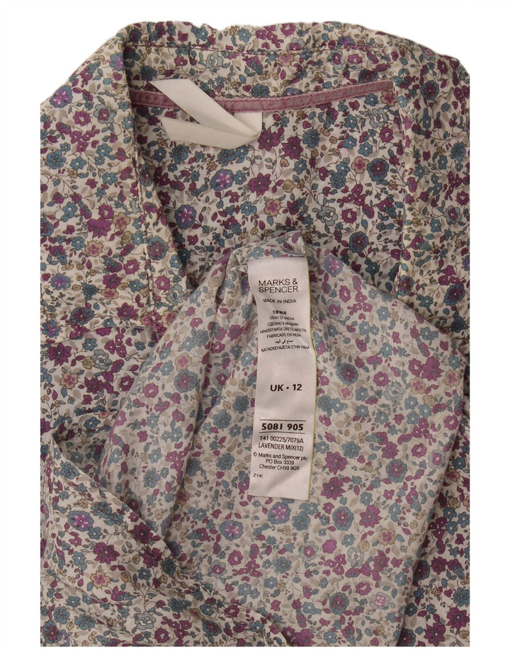 Cămașă pentru femei Marks & Spencer UK 12 Medium Multicolor Floral Bumbac