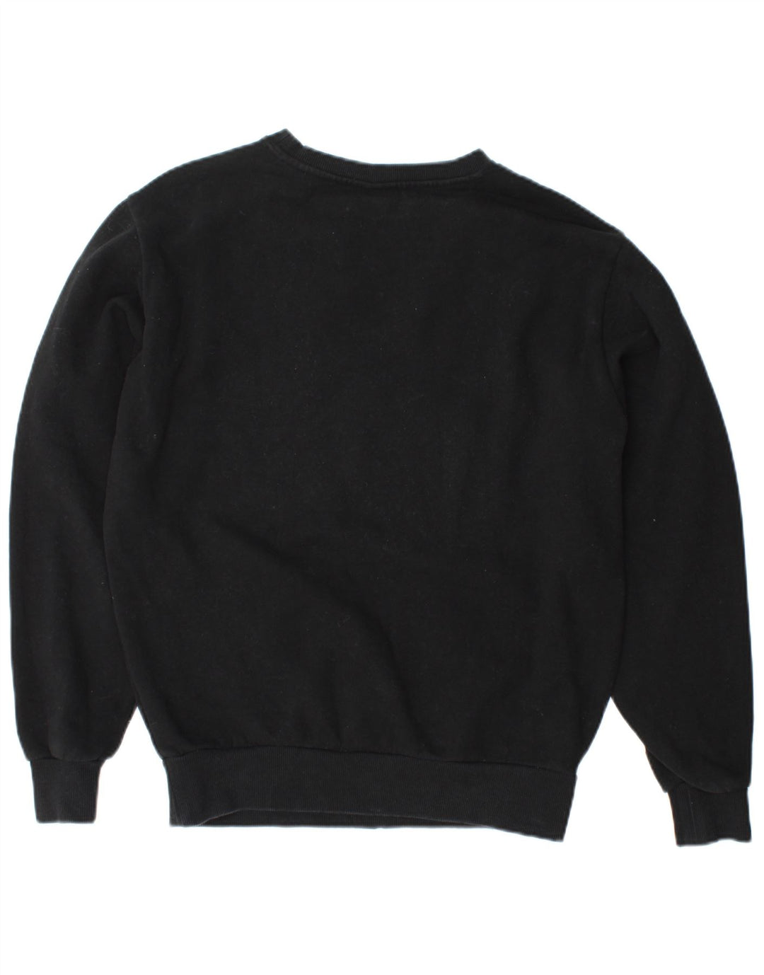 ELLESSE Pulover cu grafic supradimensionat pentru femei UK 10 Mic Negru