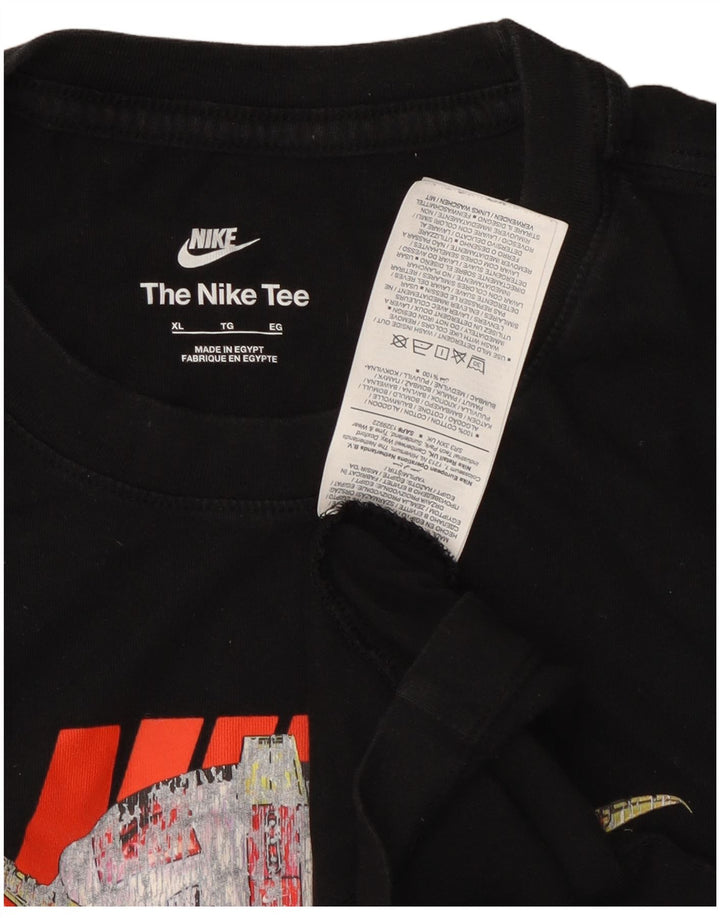 Tricou grafic Nike pentru bărbați Top XL bumbac negru