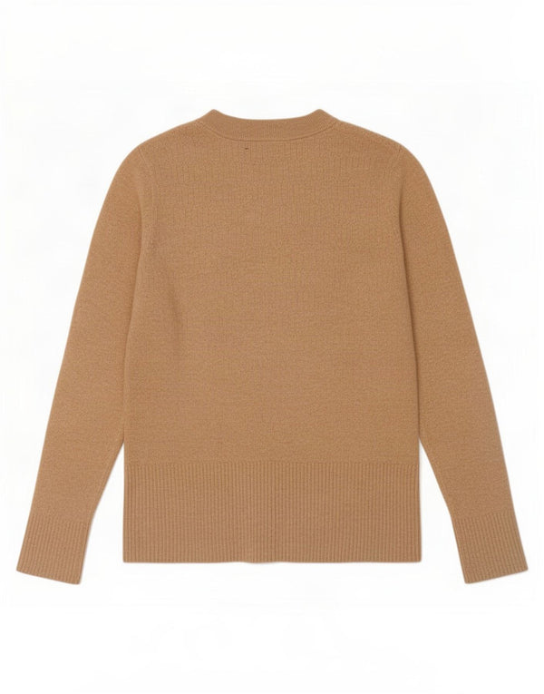 Pulover pentru femei Marks & Spencer cu decolteu triplu UK 12 Medium Bej Viscoza