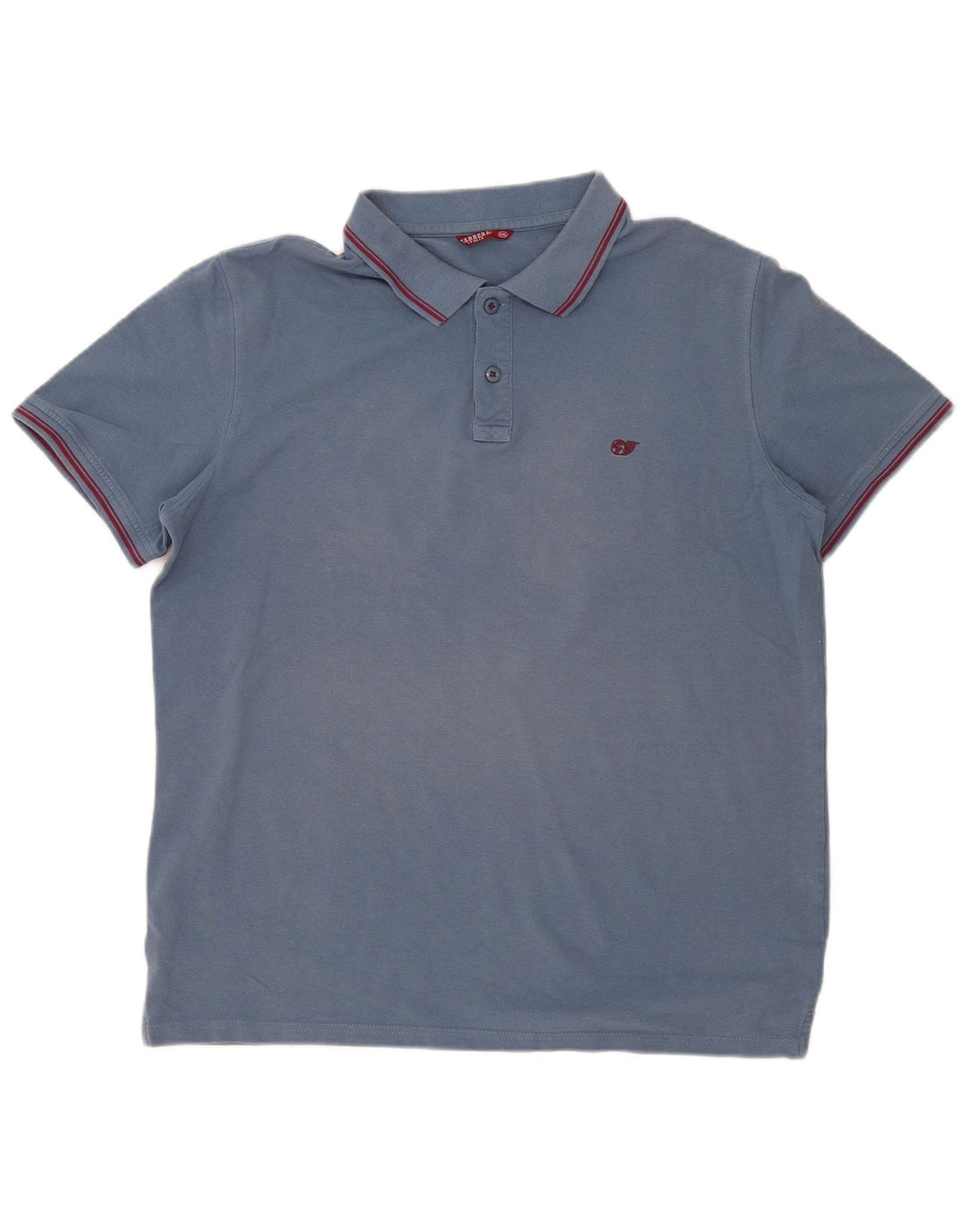 Cămașă polo Carrera pentru bărbați 2XL, bumbac cu dungi albastre
