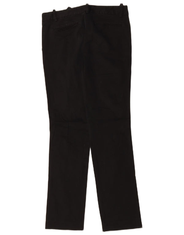 Pantaloni chino drepți pentru femei Zara EU 40 Large W30 L29 Bumbac negru