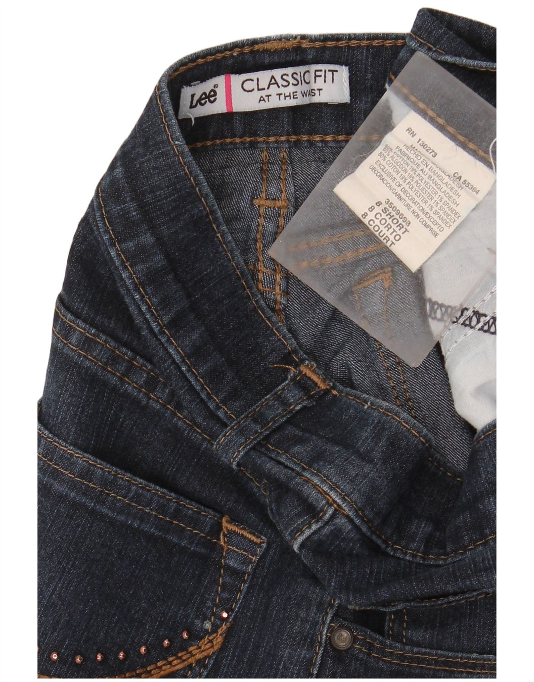 Blugi cu talie înaltă LEE pentru femei US 8 Medium W28 L30 Bleumarin