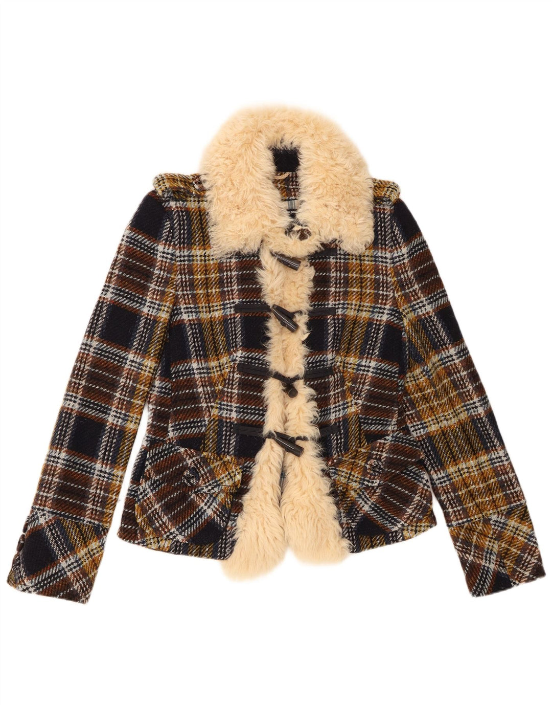 Drykorn Jachetă Blazer pentru femei cu 4 nasturi UK 8, mic, multicoloră