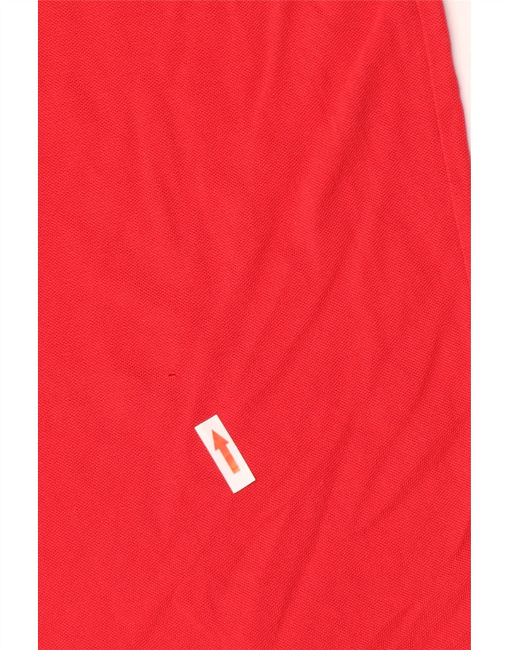 Cămașă polo Hugo Boss pentru bărbați, bumbac roșu 2XL