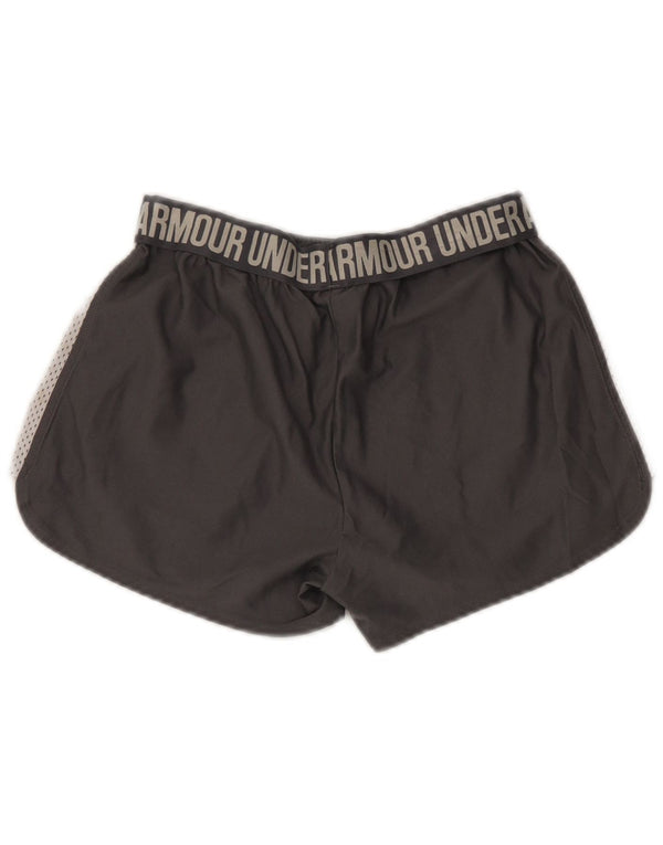 Pantaloni scurti de sport Under Armour pentru femei Heat Gear UK 10 Small, gri Colorblock