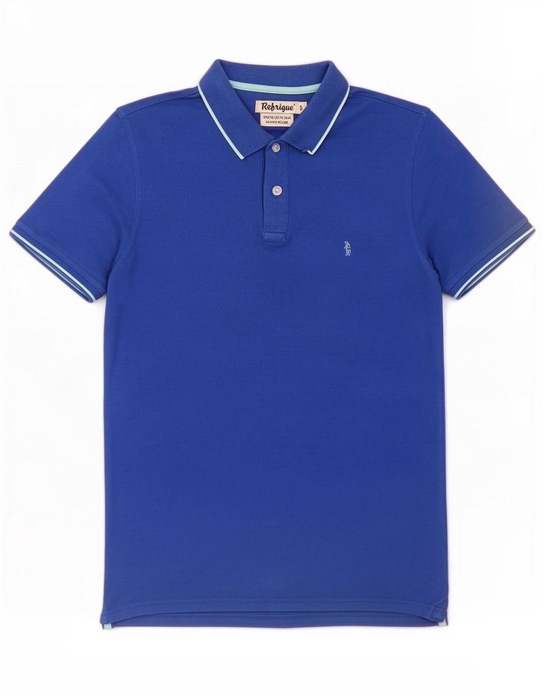 Tricou polo pentru bărbați Refrigue Bumbac albastru mic