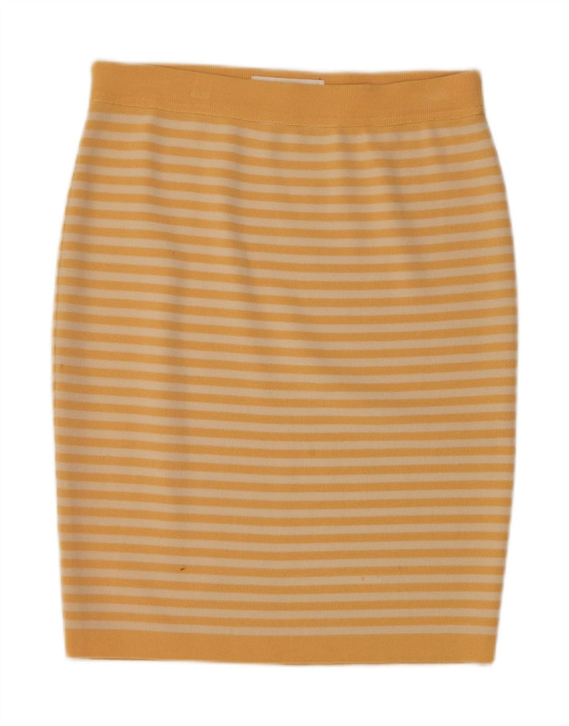 ESCADA Womens by Margaretha Ley Pencil Skirt EU 42 Large W32  Yellow Vintage Escada and Second-Hand Escada from Messina Hembry 