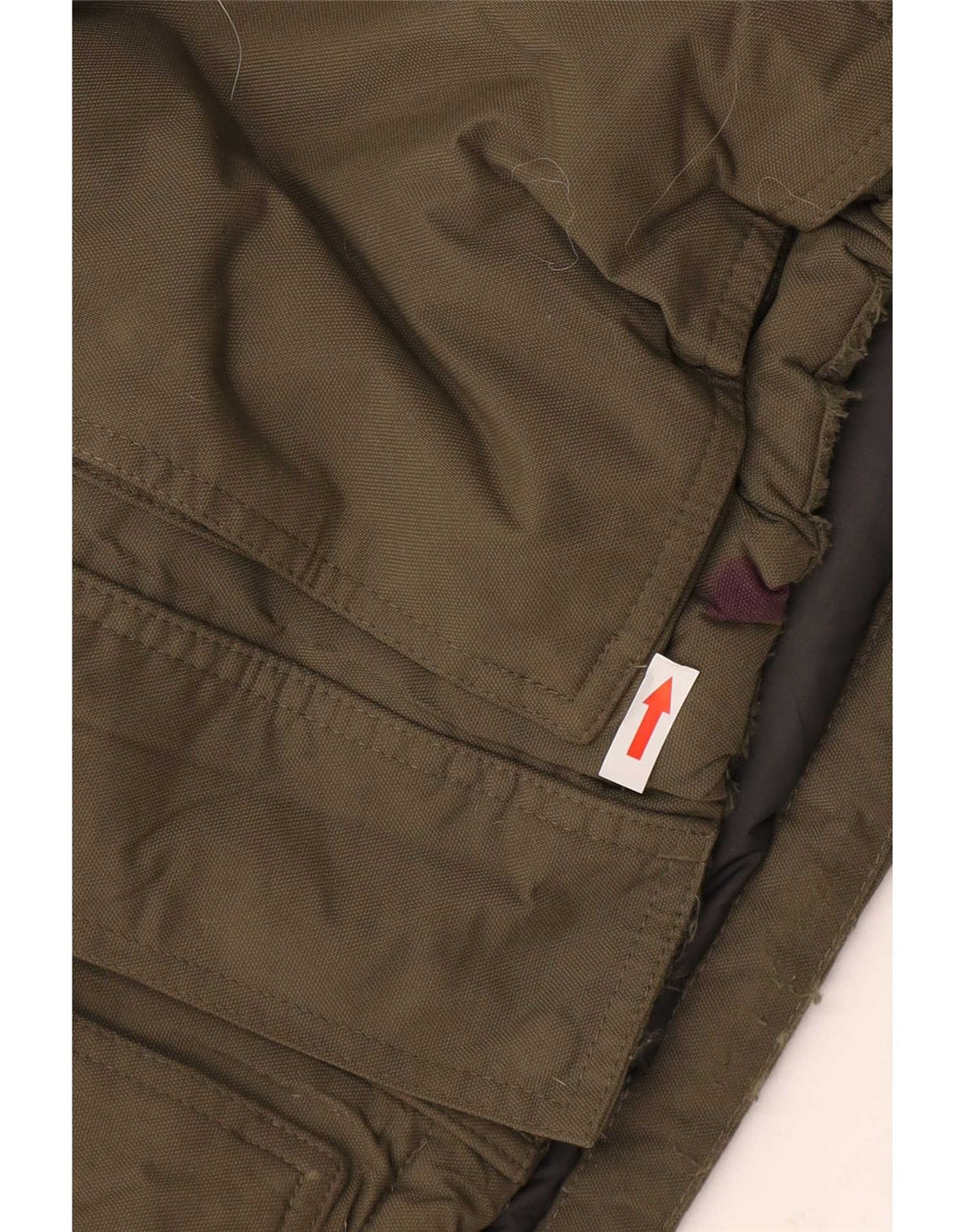 Jachetă căptușită cu glugă The North Face pentru bărbați UK 38 Medium Khaki Nylon