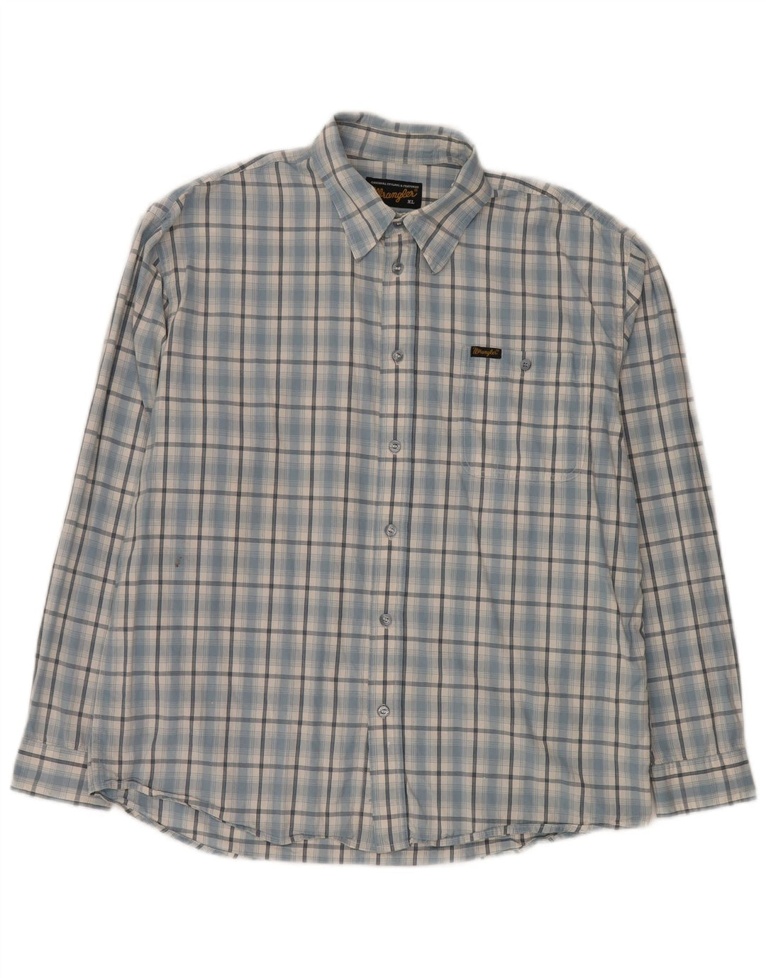 Cămașă pentru bărbați Wrangler XL Blue Check