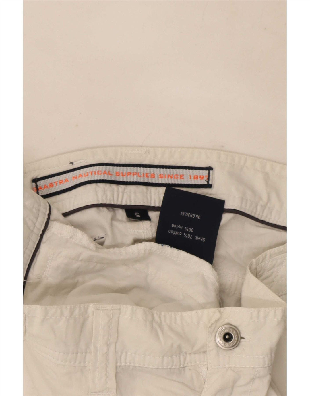 Pantaloni scurți pentru bărbați Gaastra Graphic Cargo Small W29 Bumbac alb