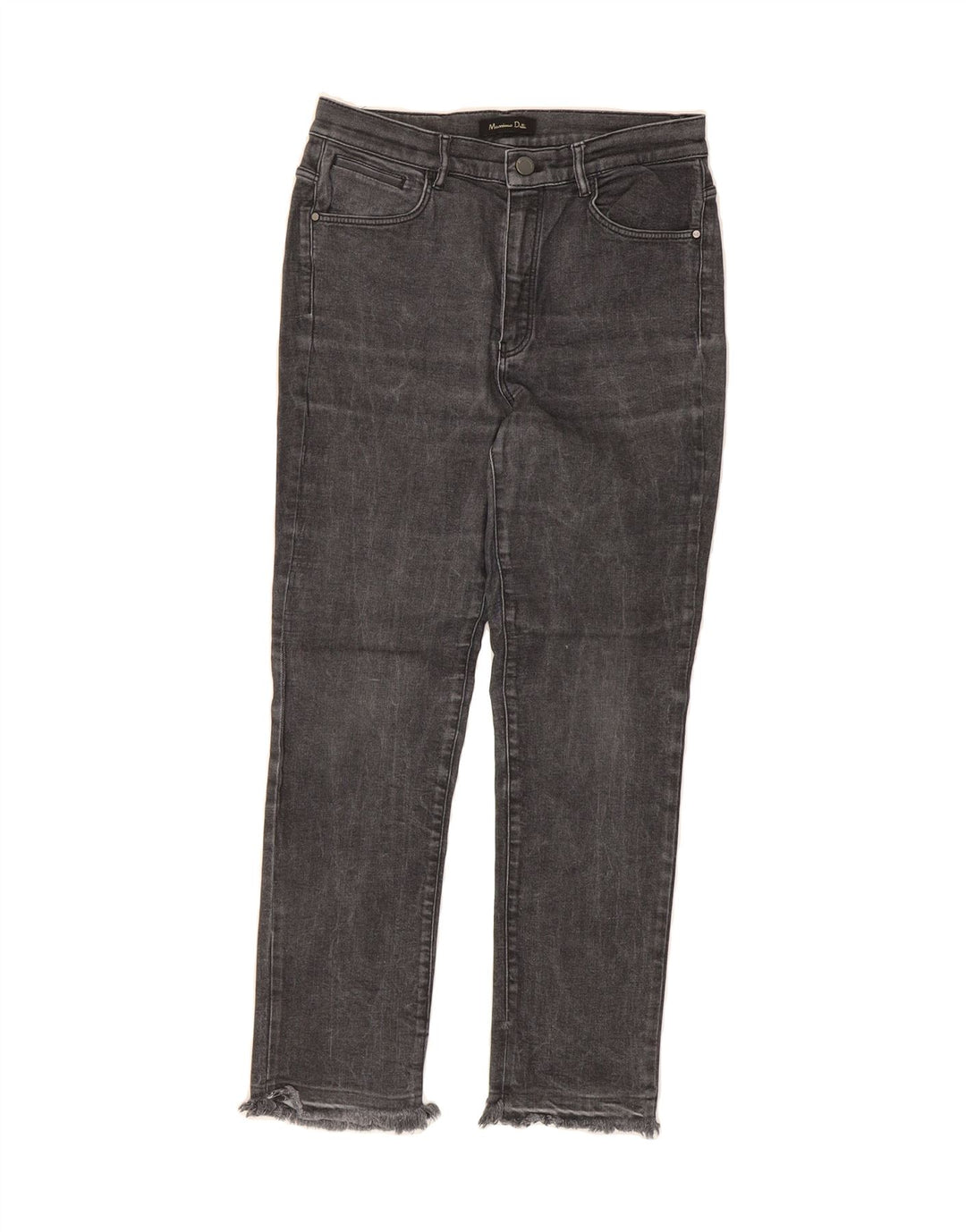 MASSIMO DUTTI Womens Cropped Jeans US 8 Medium W28 L25 Grey Vintage Massimo Dutti and Second-Hand Massimo Dutti from Messina Hembry 
