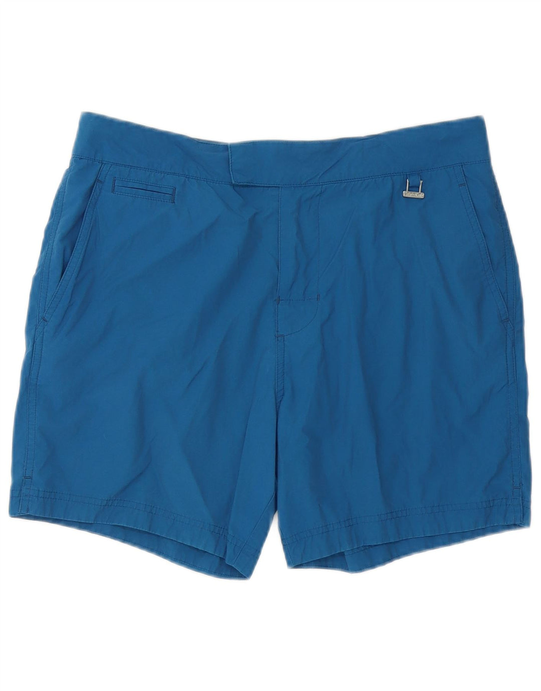 Pantaloni scurți de înot Calvin Klein pentru bărbați, bumbac albastru mediu