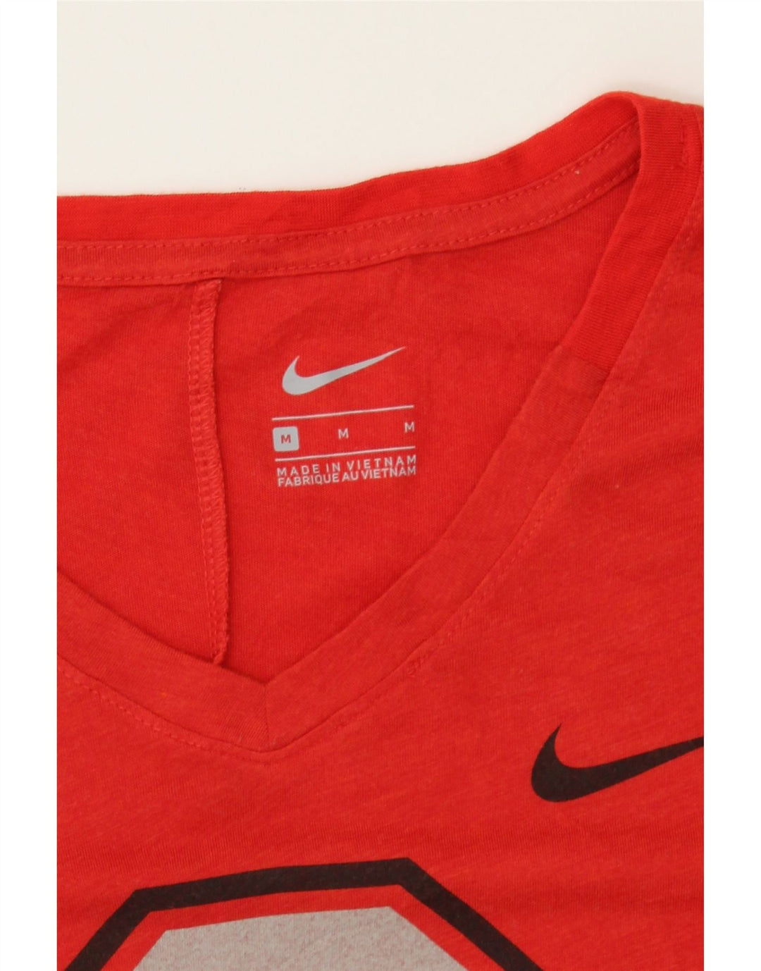 NIKE Mens Ohio State Graphic T-Shirt Top Medium Red Modal Vintage Nike and Second-Hand Nike from Messina Hembry 