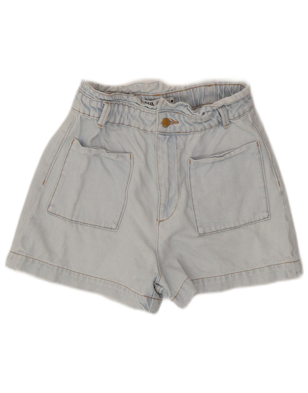 Pantaloni scurți din denim pentru femei Zara EU 38 Small W28 Blue