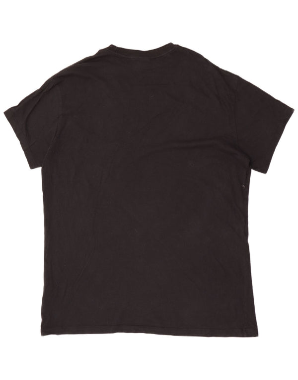 Tricou grafic Nike pentru bărbați, cu croiala lejeră, 2XL, bumbac negru