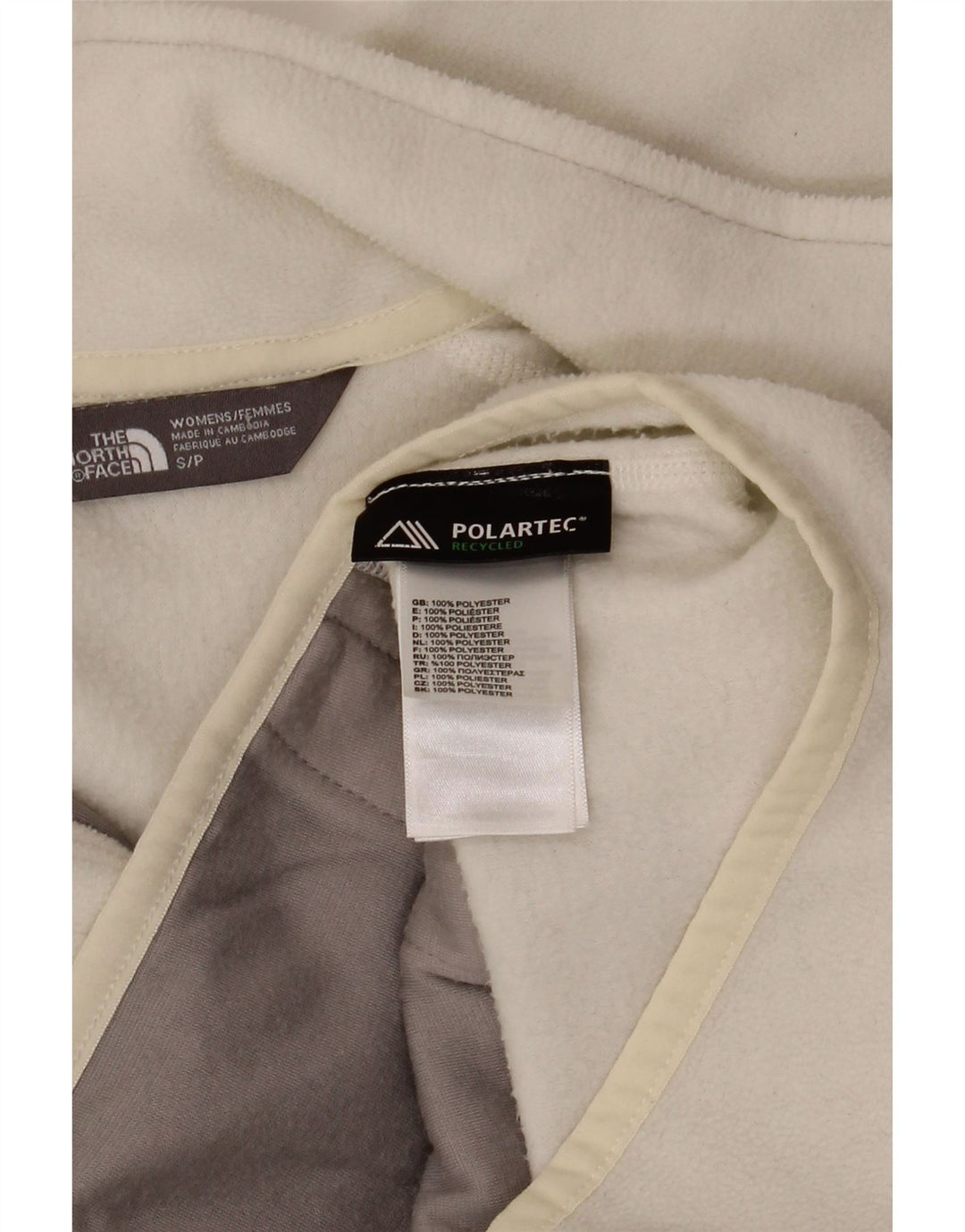 Jachetă polară pentru femei The North Face UK 10 Small White Poliester