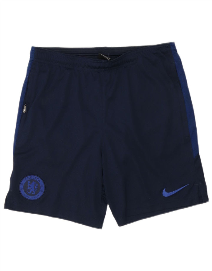 Pantaloni scurți sport Nike Chelsea FC pentru bărbați, poliester mediu albastru