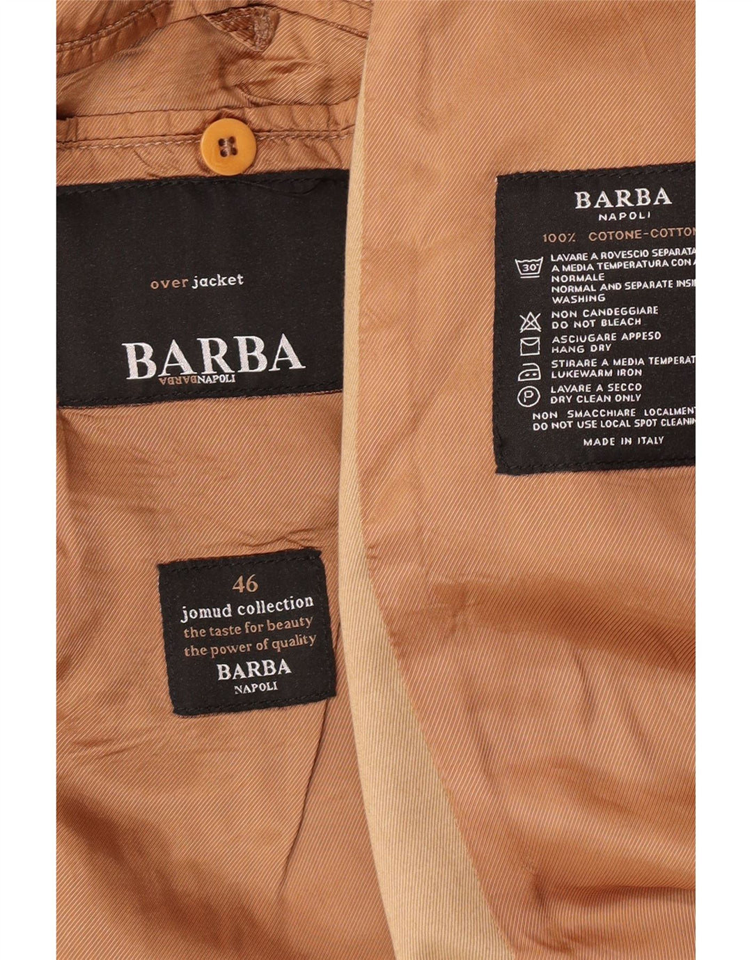 Pardesiu Barba Barba IT 46 Mic Bej Bumbac