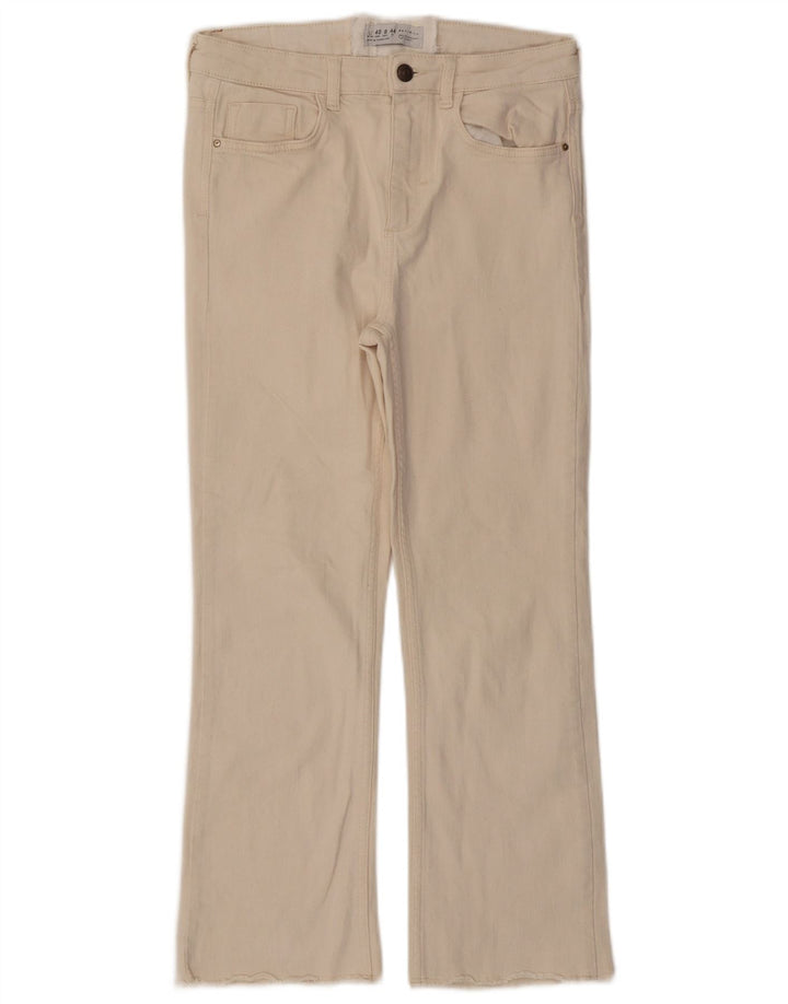 Blugi tăiați pentru femei Zara EU 40 Medium W28 L25 Bej