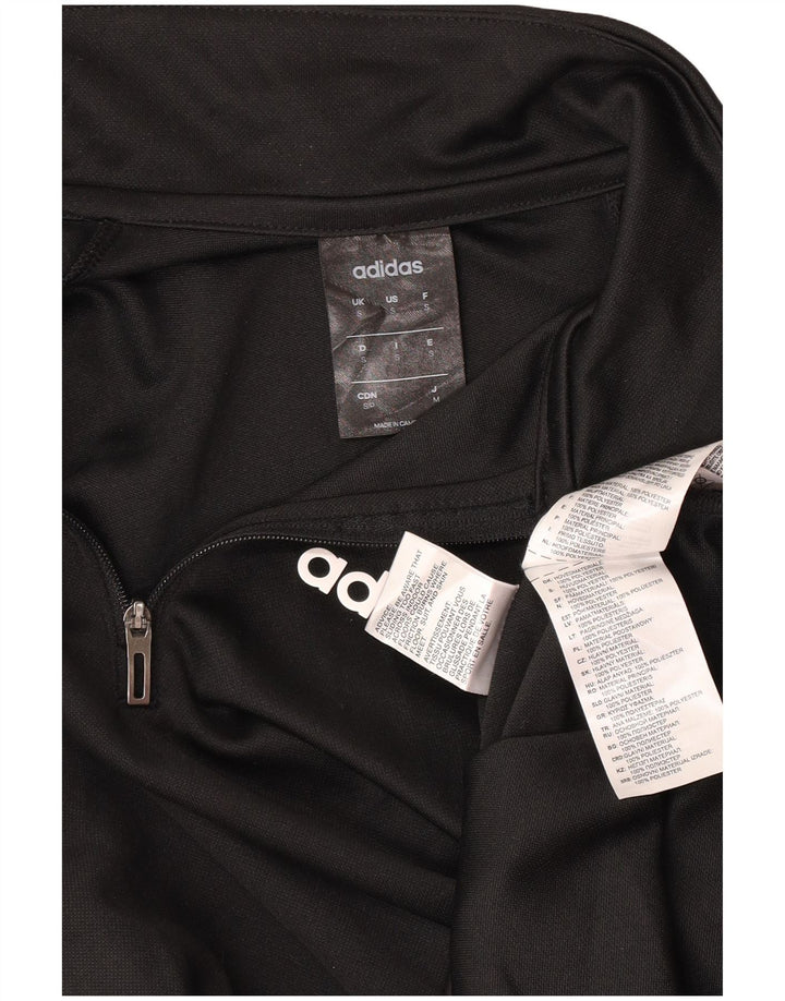 Adidas pentru bărbați Climalite Zip Neck Pullover Trening Top Mic Negru Poliester