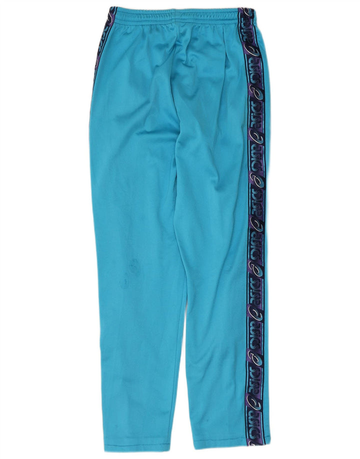 Pantaloni de trening grafic Asics pentru bărbați, albastru mediu, bloc de culoare