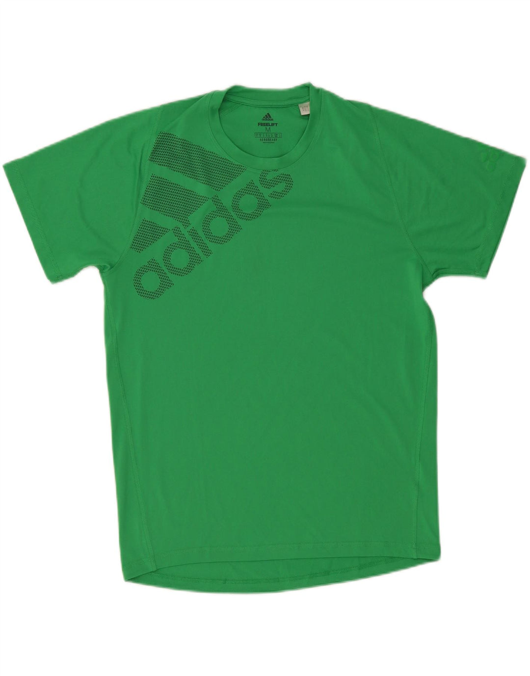 ADIDAS Mens Aeroready Graphic T-Shirt Top Medium Green Polyester Vintage Adidas and Second-Hand Adidas from Messina Hembry 
