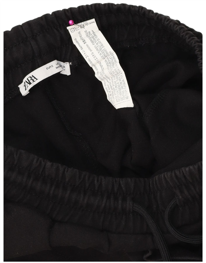 Pantaloni scurti sport pentru bărbați Zara, bumbac negru mic