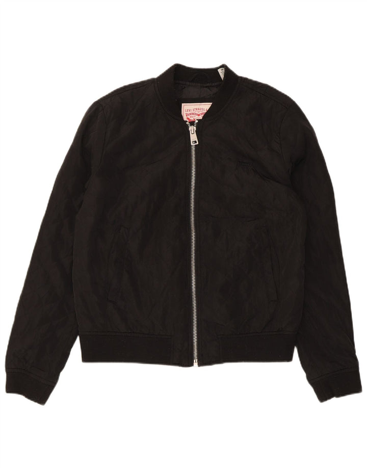 Bomber Levi's pentru femei UK 14 Poliester mediu negru