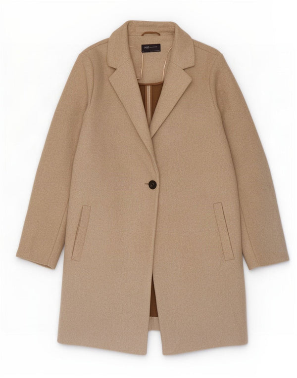 Palton pentru femei Marks & Spencer UK 18 XL bumbac bej