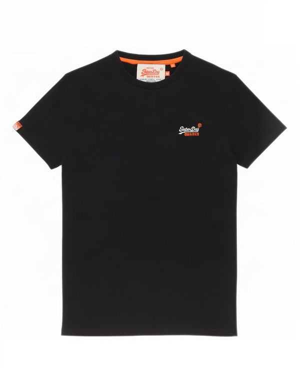 Tricou Superdry pentru bărbați Top mediu negru bumbac