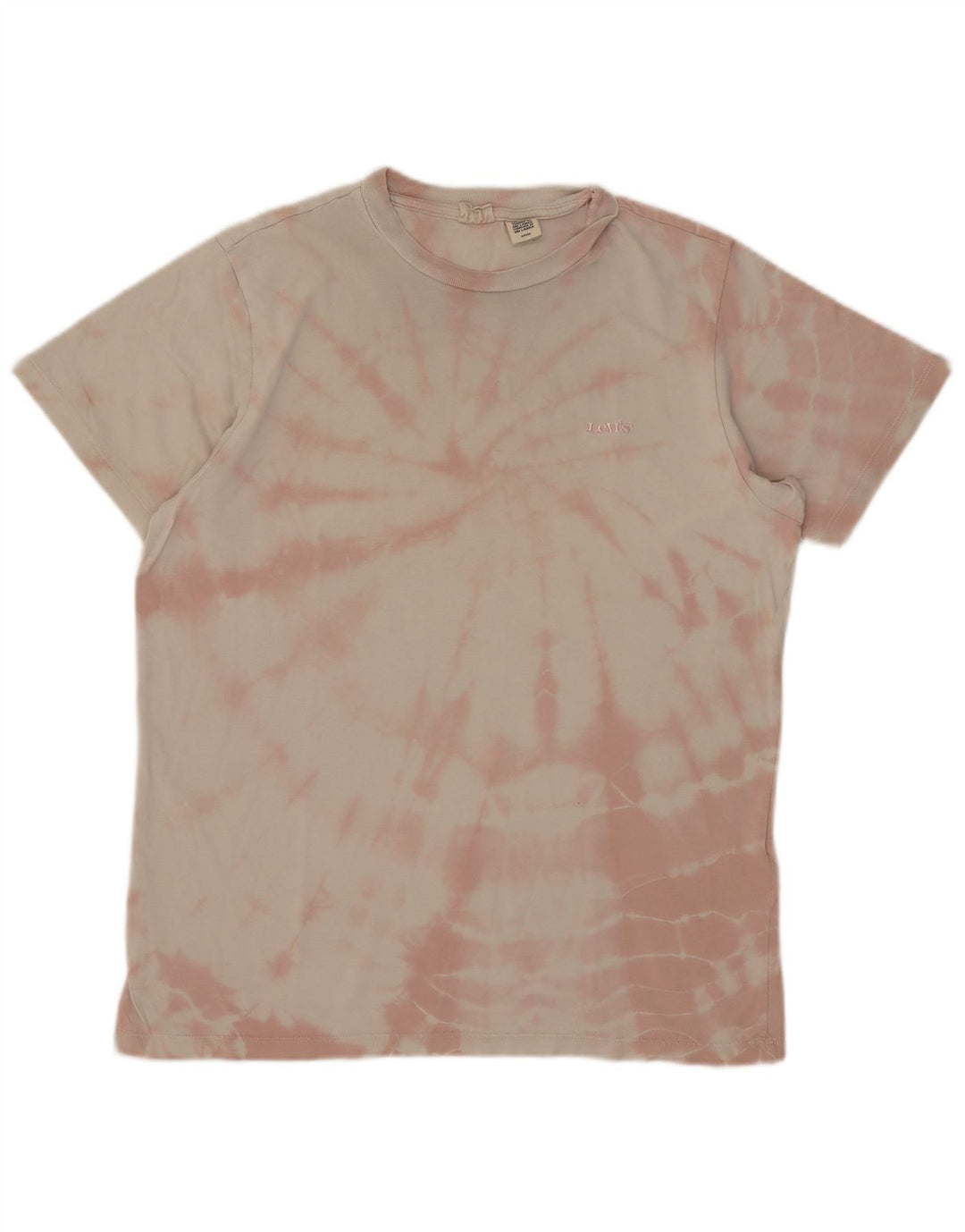 Tricou pentru bărbați Levi's Top mic, roz Tie Dye Bumbac