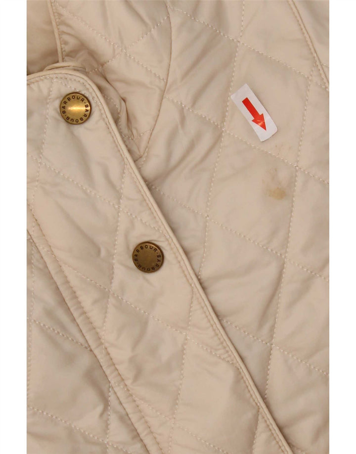 Jachetă matlasată Barbour pentru femei UK 14 mare, bej, nailon