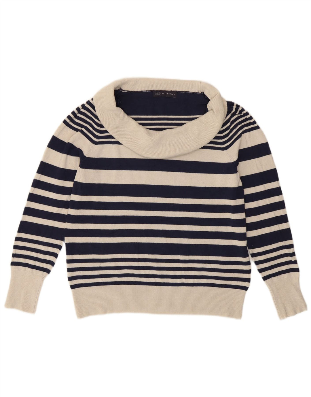 Pulover pentru femei Marks & Spencer cu gât rulat, mare, bleumarin, UK 14