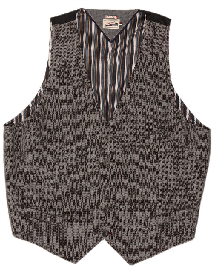 Vestă pentru bărbați Tommy Hilfiger, XL, gri din bumbac
