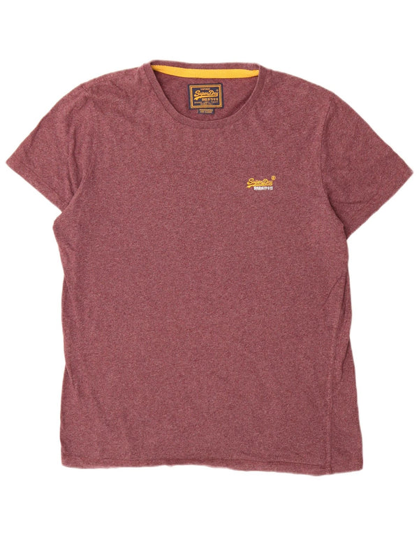 Tricou Bărbați Superdry Top XL Bumbac Burgundy