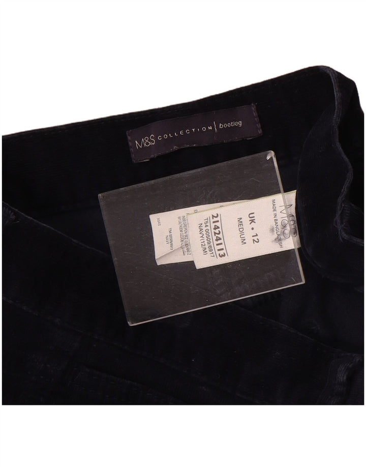 Pantaloni tăiați pentru femei Marks & Spencer Bootcut UK 12 Medium W32 L25 Bleumarin B